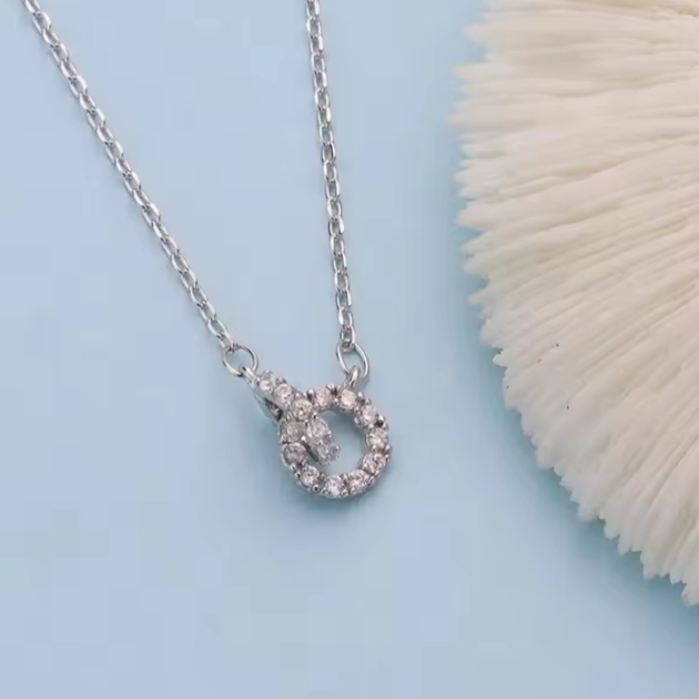 Сребърно колие с цирконий "Anima di Cristallo"