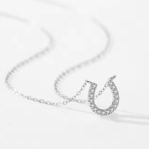 Сребърно колие с цирконий "Fortuna Luxe"