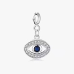 Сребърно колие с цирконий "Пазител"