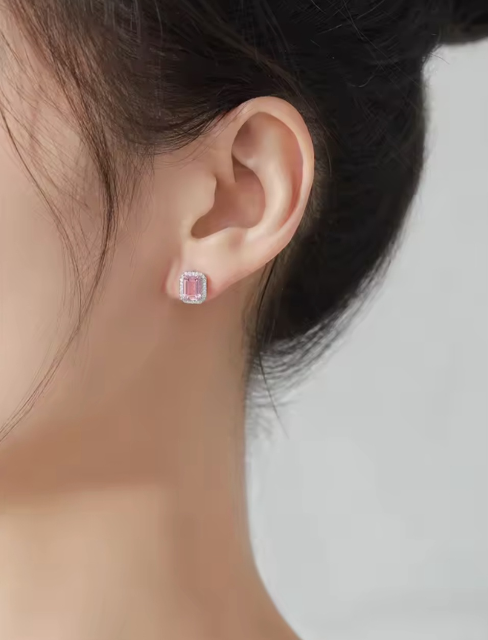 Сребърен комплект с цирконий "Белла Роса" - Image 5