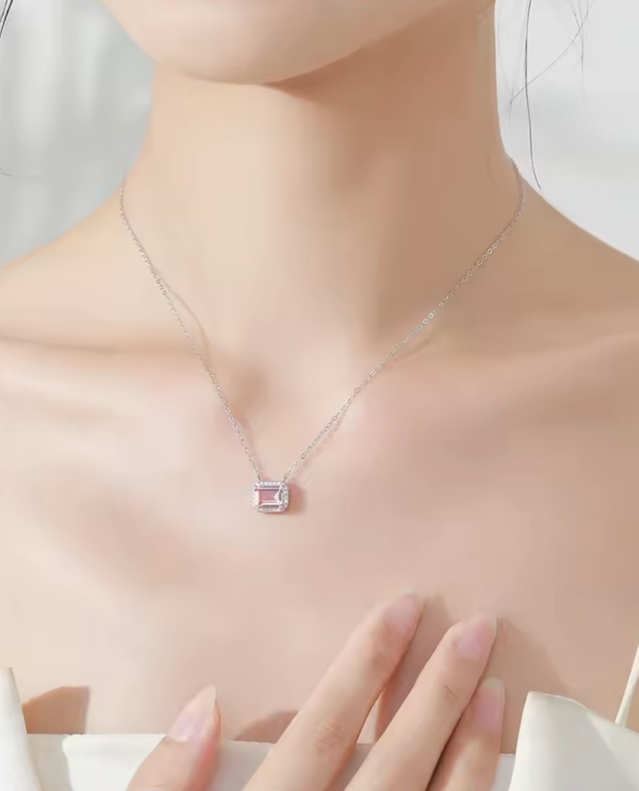 Сребърен комплект с цирконий "Белла Роса" - Image 3