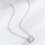 Сребърно колие с цирконий "Зора"