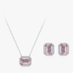 Сребърен комплект с цирконий "Белла Роса"