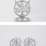 Сребърен комплект с цирконий "Хармония"