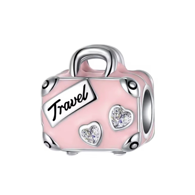 Сребърен талисман "Love traveling"