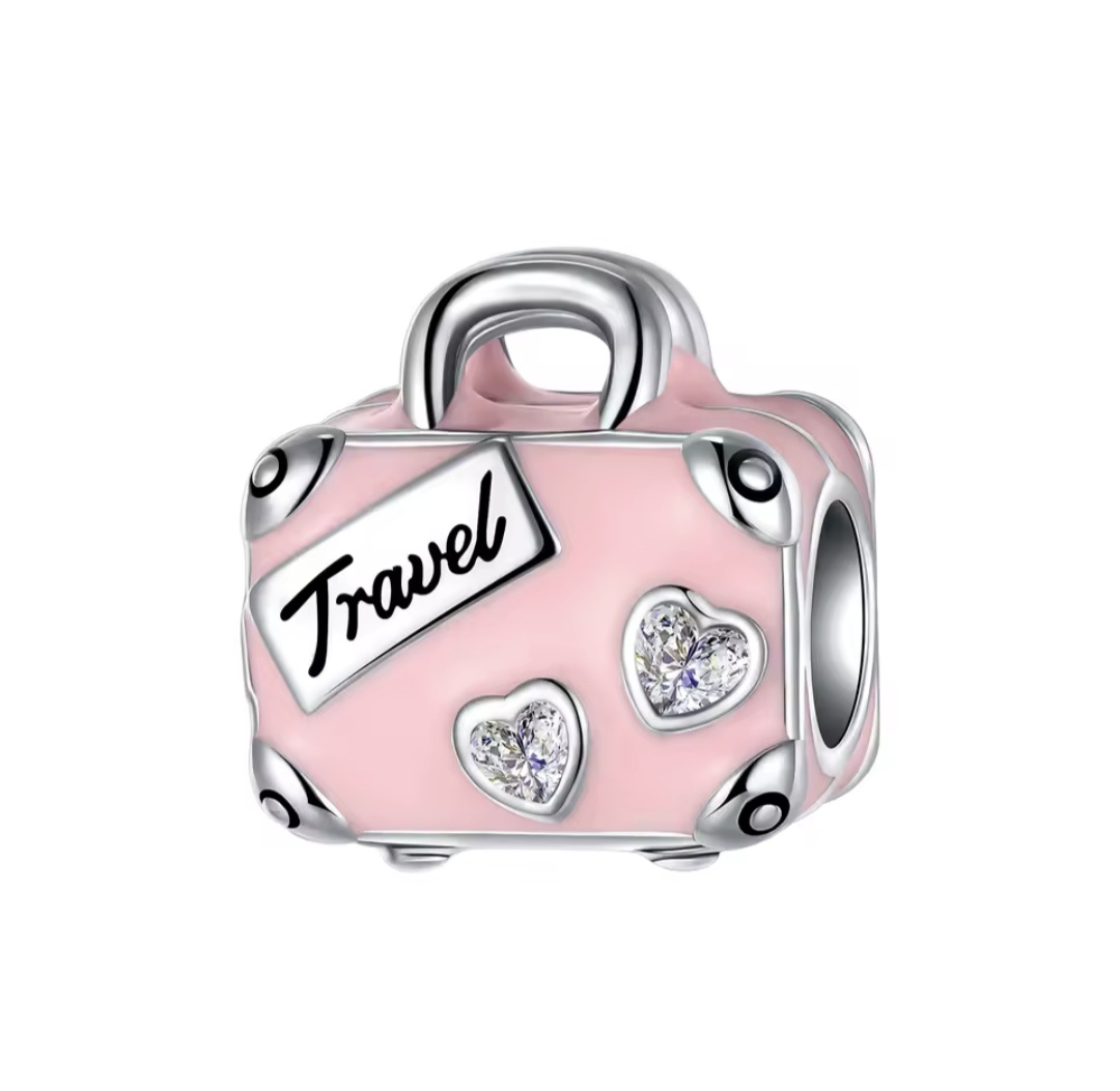 Сребърен талисман "Love traveling"
