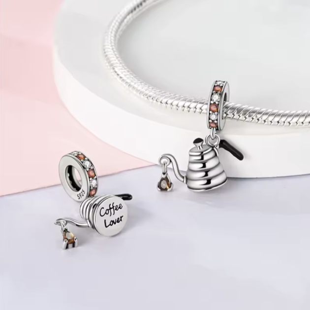 Сребърен талисман „Аромат на утро“