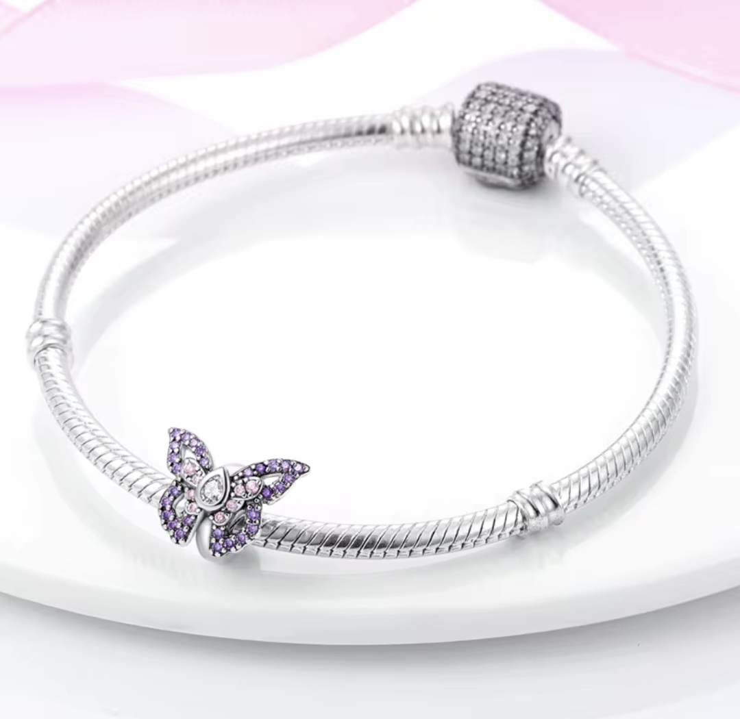 Сребърен талисман „Цветен полет“ - Image 3