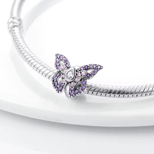 Сребърен талисман „Цветен полет“