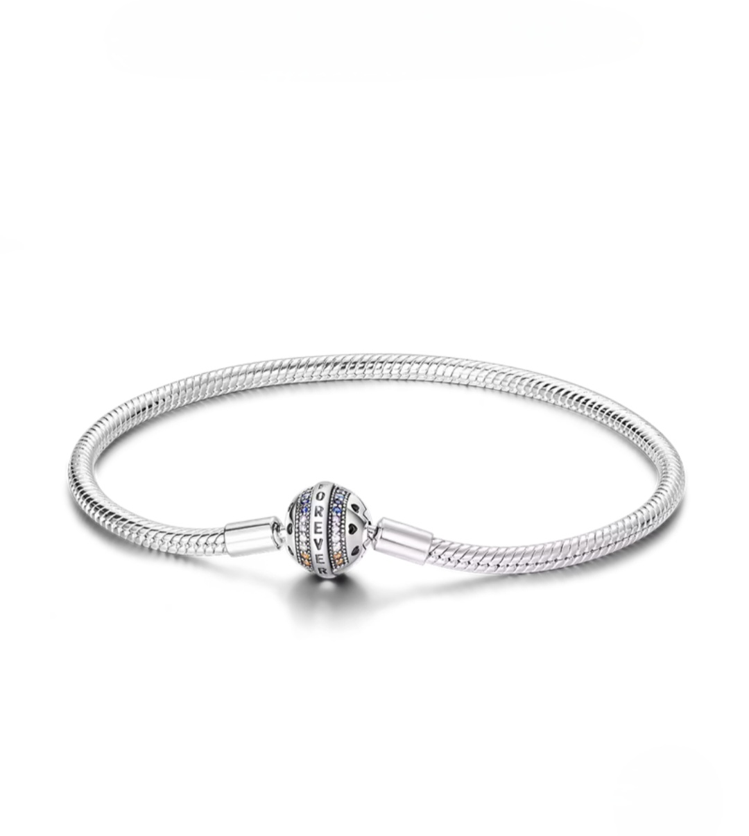 Сребърна гривна "Forever" - Image 2