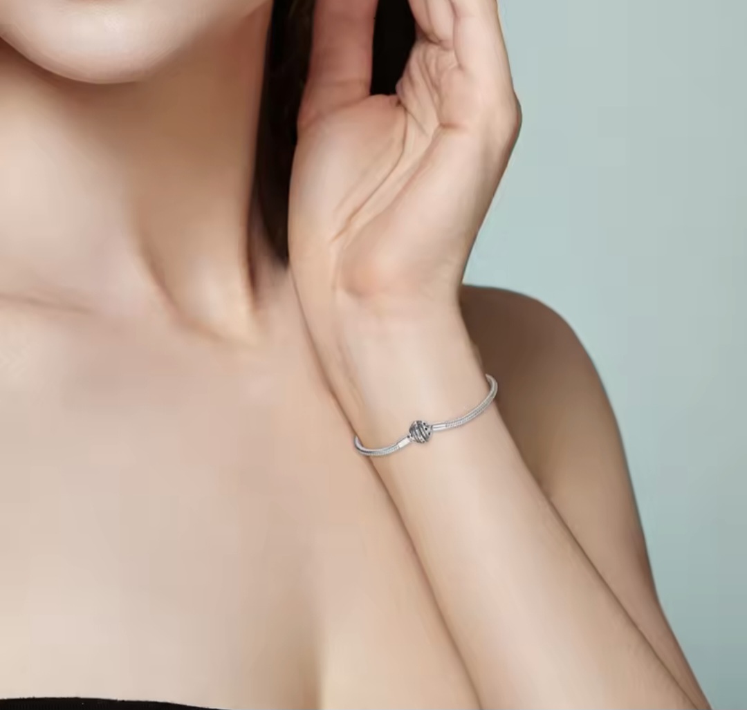 Сребърна гривна "Forever" - Image 4