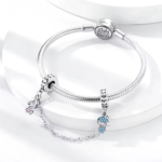 Сребърна защитна верижка „Две съдби“