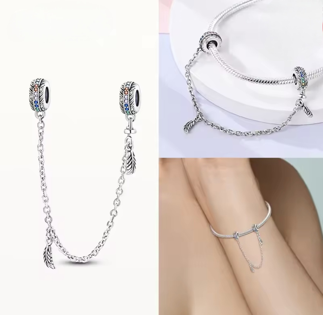 Сребърна защитна верижка „Крилете на свободата“ - Image 3