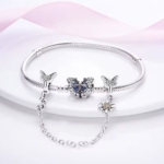 Сребърна защитна верижка „Танц на крилете“