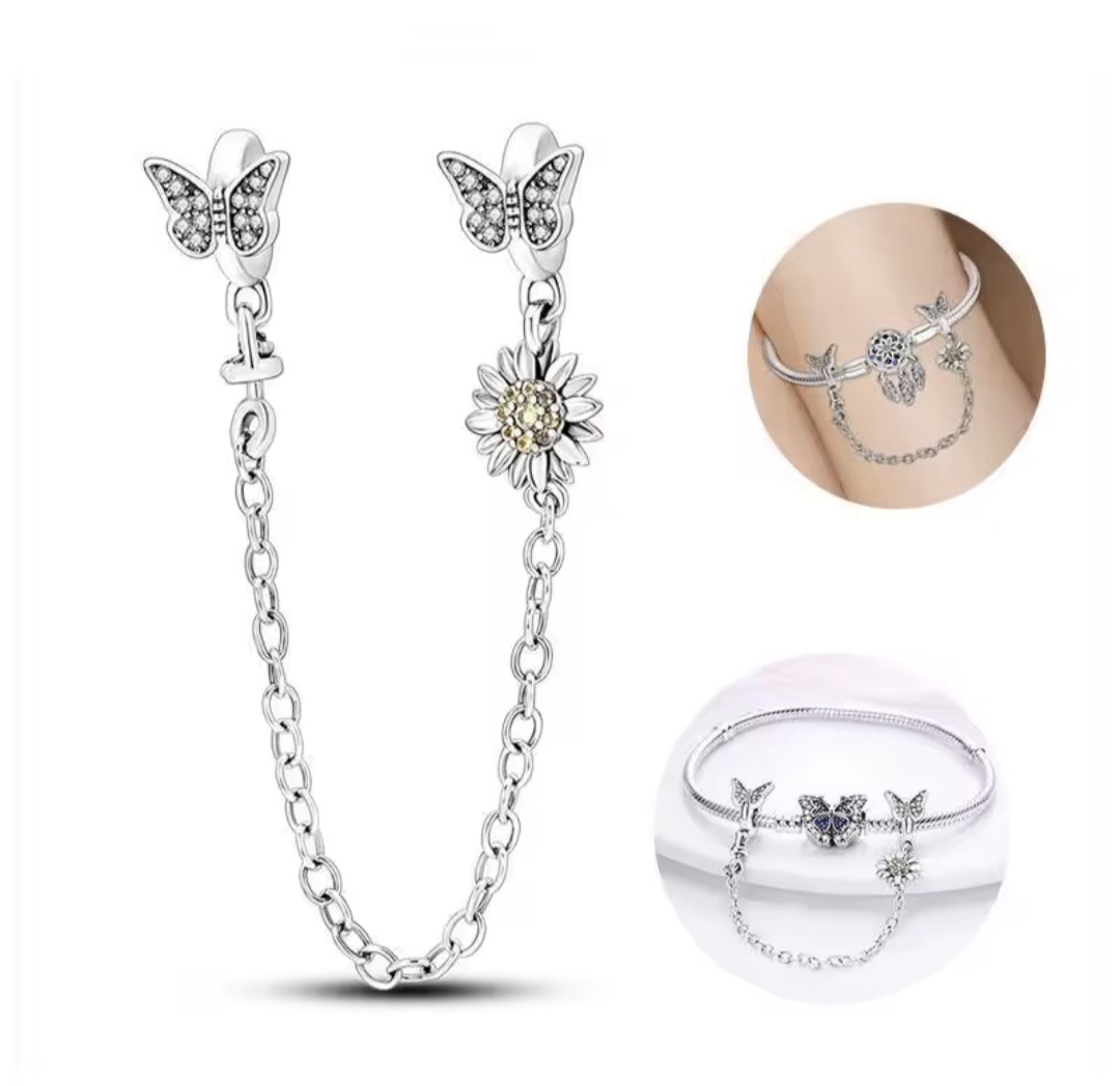 Сребърна защитна верижка „Танц на крилете“ - Image 4