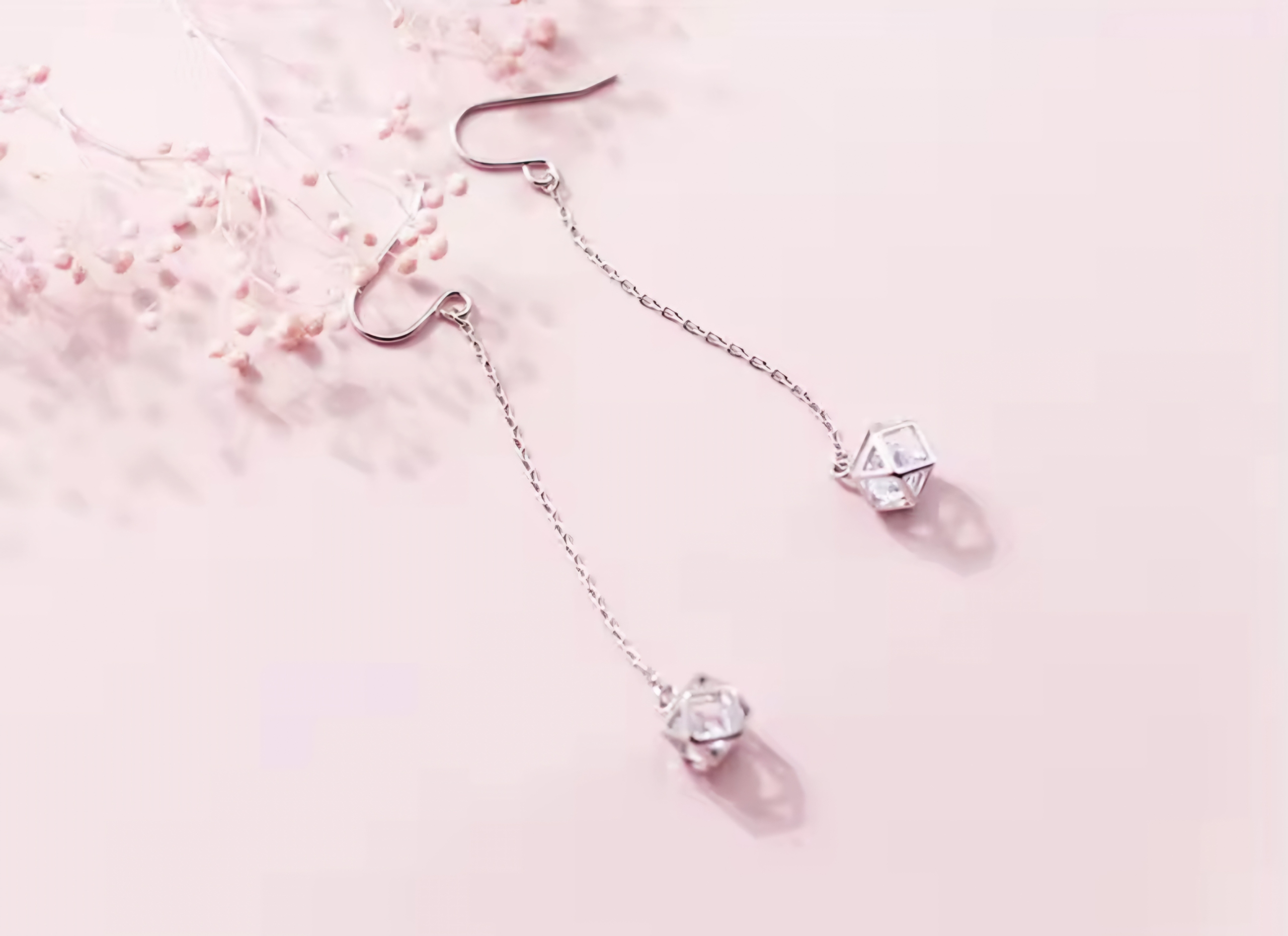 Среърни обеци с цирконий "Сфера на светлината" - Image 3