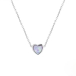 Сребърно колие „Любов в опал“